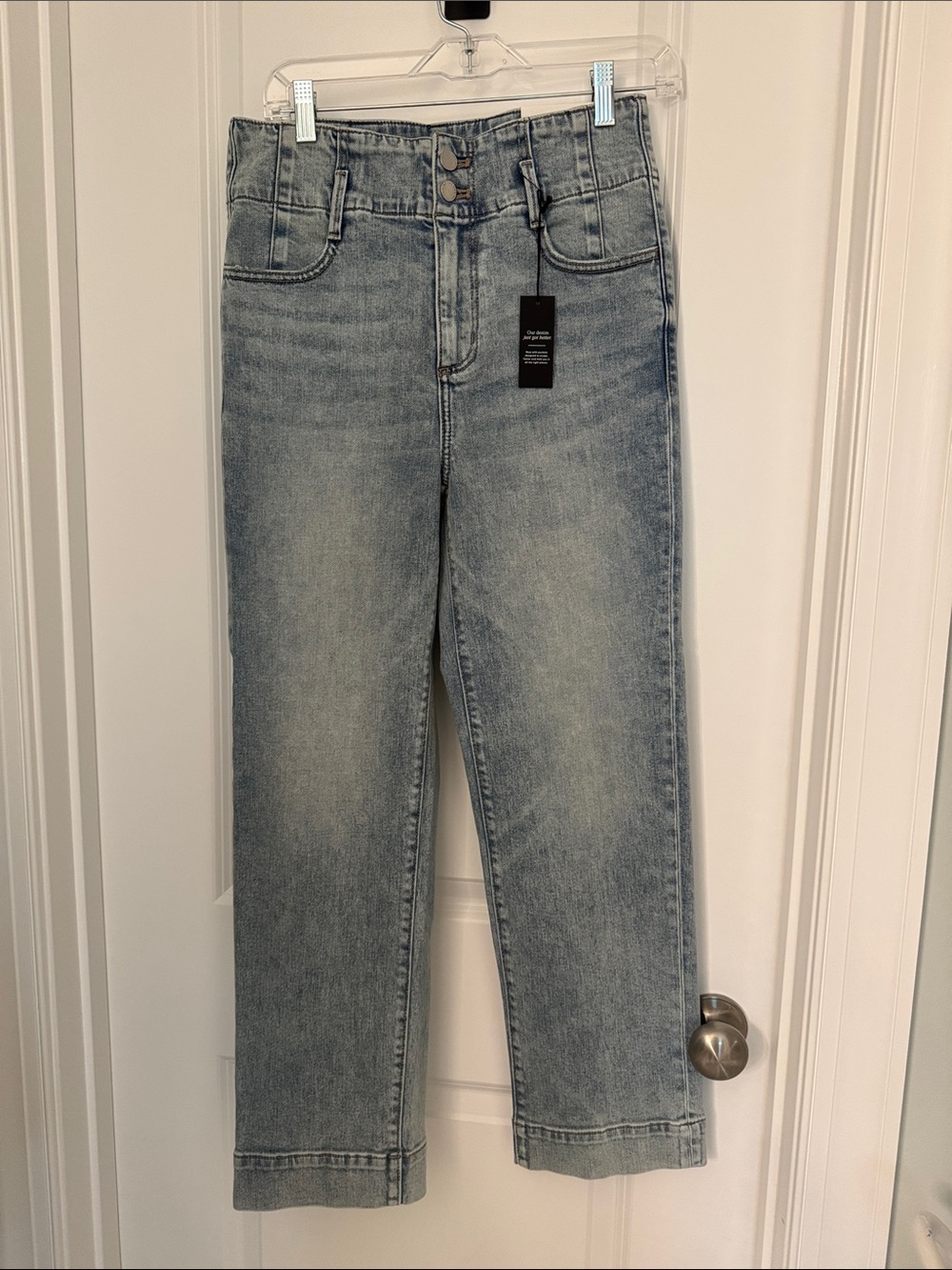 NWT Ann Taylor High Rise Straight Leg Jeans - Picture 5 of 10